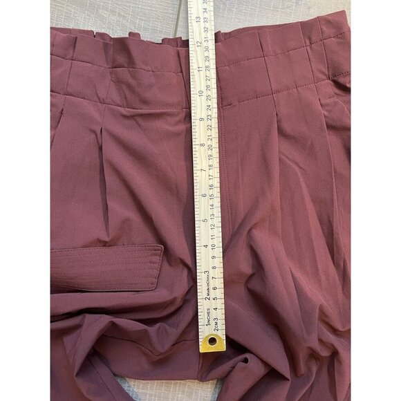 Athleta Skyline Pant II Paperbag Belted Trouser Sz 6 Cognac Brown Career Casual - Picture 12 of 12